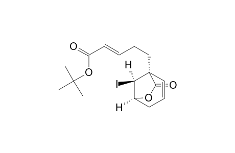 2-Pentenoic acid, 5-(8-iodo-7-oxo-6-oxabicyclo[3.2.1]oct-2-en-1-yl)-, 1,1-dimethylethyl ester, [1.alpha.,1(E),5.alpha.,8R*]-(.+-.)-