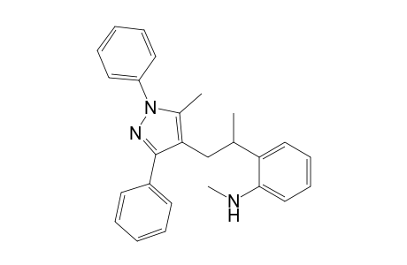 2-[2'-(Methylamino)phenyl]-2-methyl-1-(1",3"-diphenyl-5"-methylpyrazol-4"-yl)ethane