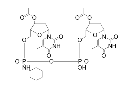 P-CYCLOHEXYLAMIDO-P,P'-BIS(3'-O-ACETYLDEOXYTHYMIDIN-5'-YL)PYROPHOSPHATE (DIASTEREOMER 1)