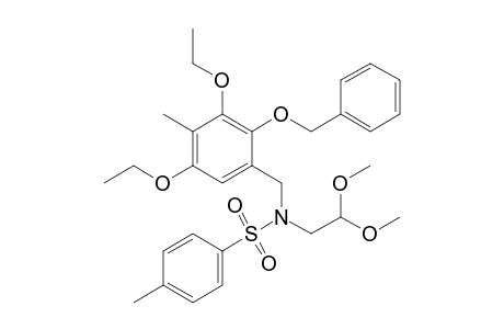 N-(2-benzoxy-3,5-diethoxy-4-methyl-benzyl)-N-(2,2-dimethoxyethyl)-4-methyl-benzenesulfonamide