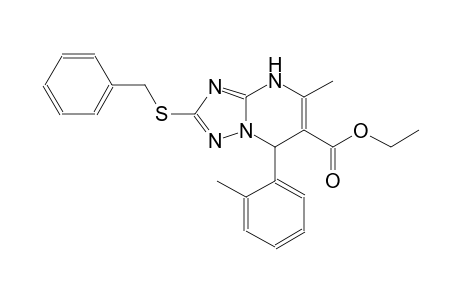 [1,2,4]triazolo[1,5-a]pyrimidine-6-carboxylic acid, 4,7-dihydro-5-methyl-7-(2-methylphenyl)-2-[(phenylmethyl)thio]-, ethyl ester