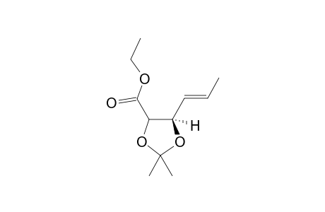(4R,5R)-2,2-Dimethyl-5-((E)-propenyl)-[1,3]dioxolane-4-carboxylic acidethyl ester