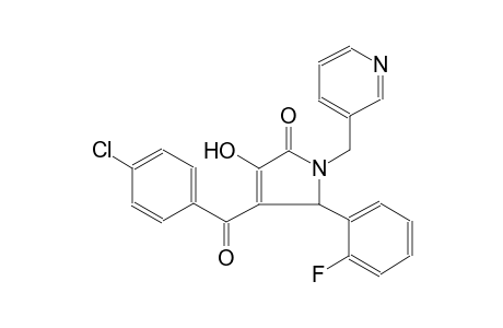 2H-pyrrol-2-one, 4-(4-chlorobenzoyl)-5-(2-fluorophenyl)-1,5-dihydro-3-hydroxy-1-(3-pyridinylmethyl)-