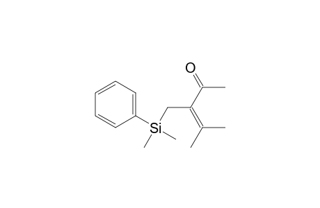 3-Penten-2-one, 3-[(dimethylphenylsilyl)methyl]-4-methyl-