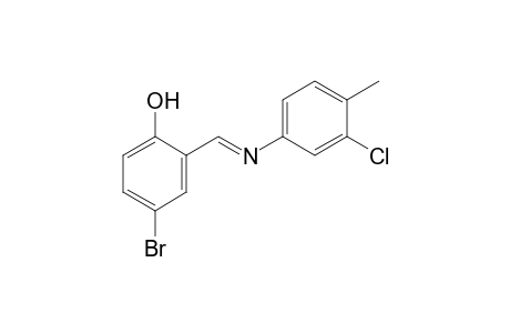 4-bromo-2-[N-(3-chloro-p-tolyl)formimidoyl]phenol
