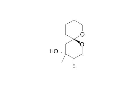 (3S,4R,6R)-3,4-Dimethyl-1,7-dioxaspiro[5.5]undecan-4-ol