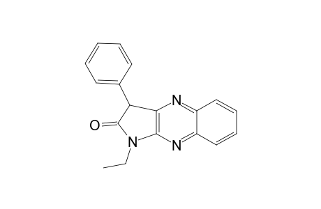 2H-pyrrolo[2,3-b]quinoxalin-2-one, 1-ethyl-1,3-dihydro-3-phenyl-