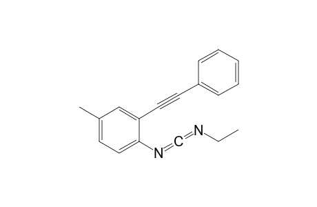 N-Ethyl-N'-[4-methyl-2-(phenylethynyl)phenyl]carbodiimide