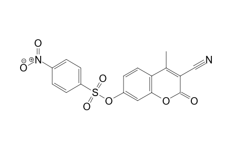 3-Cyano-4-methyl-2-oxo-2H-chromen-7-yl 4-nitrobenzenesulfonate