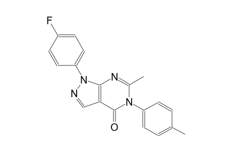 4H-pyrazolo[3,4-d]pyrimidin-4-one, 1-(4-fluorophenyl)-1,5-dihydro-6-methyl-5-(4-methylphenyl)-
