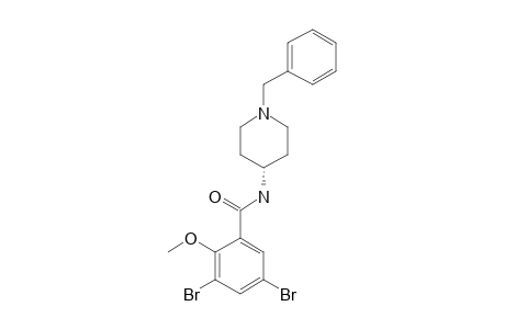 N-[1-(benzyl)-4-piperidyl]-3,5-dibromo-2-methoxy-benzamide