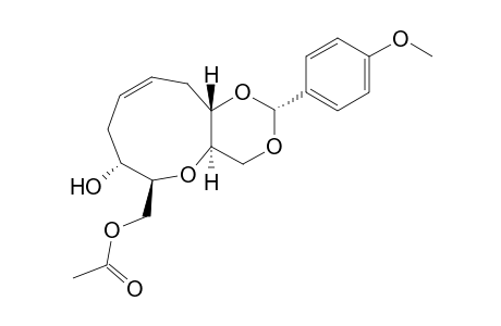 (2R,4aR,6S,7R,11aS)-(Z)-2-(p-Methoxyphenyl)-9-acetoxymethyl-m-dioxano[5,4-b]oxon-9-en-7-ol