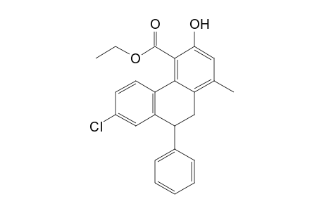 Ethyl 3-Hydroxy-7-chloro-9-phenyl-1-methyl-9,10-dihydro-phenanthrene-4-carboxylate