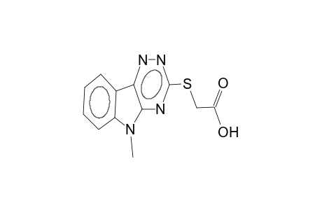 3-carboxymethylthio-5-methylbenzo[d]-1,2,4-triazino[5,6-b]pyrrole