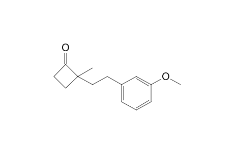 2-(3-Methoxyphenethyl)-2-methylcyclobutanone