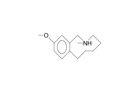 4-Methoxy-1,1-dimethyl-1-azonia-benzo(C)cyclononane cation