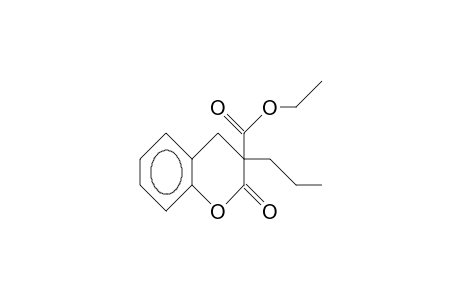 3-Ethoxycarbonyl-3-propyl-3,4-dihydro-benzo-A-pyrone