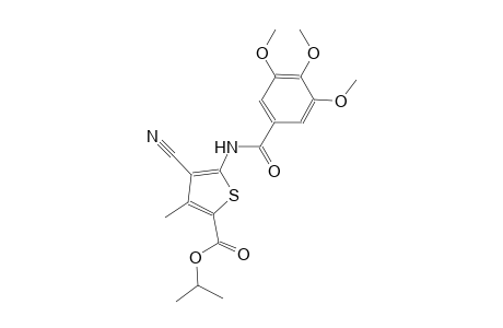 isopropyl 4-cyano-3-methyl-5-[(3,4,5-trimethoxybenzoyl)amino]-2-thiophenecarboxylate