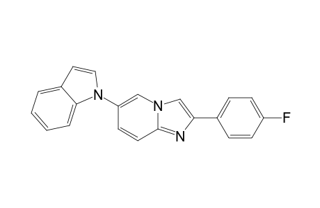 N-[2-(4-FLUOROPHENYL)-IMIDAZO-[1,2-A]-PYRIDIN-6-YL]-INDOLE