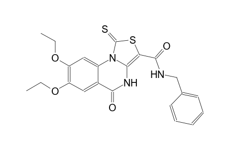 thiazolo[3,4-a]quinazoline-3-carboxamide, 7,8-diethoxy-4,5-dihydro-5-oxo-N-(phenylmethyl)-1-thioxo-