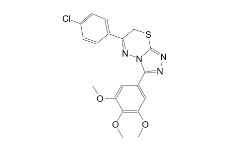 6-(4-chlorophenyl)-3-(3,4,5-trimethoxyphenyl)-7H-[1,2,4]triazolo[3,4-b][1,3,4]thiadiazine
