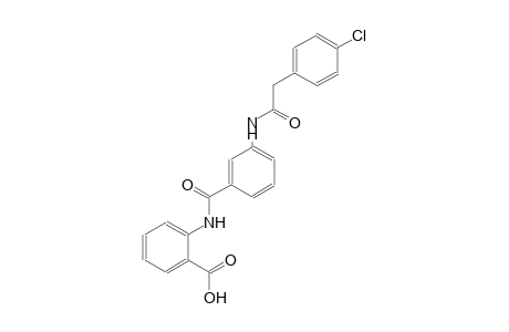 2-[(3-{[(4-chlorophenyl)acetyl]amino}benzoyl)amino]benzoic acid