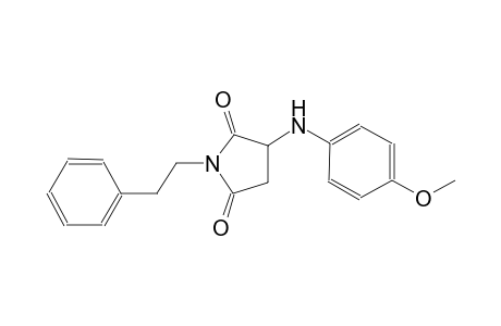 2,5-pyrrolidinedione, 3-[(4-methoxyphenyl)amino]-1-(2-phenylethyl)-