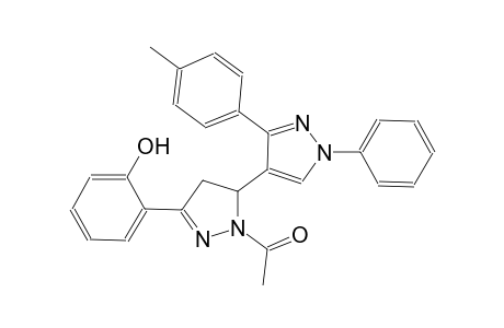 1-(5-(2-hydroxyphenyl)-1'-phenyl-3'-(p-tolyl)-3,4-dihydro-1'H,2H-[3,4'-bipyrazol]-2-yl)ethanone