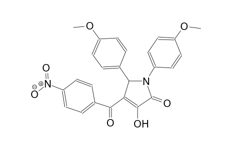 3-hydroxy-1,5-bis(4-methoxyphenyl)-4-(4-nitrobenzoyl)-1,5-dihydro-2H-pyrrol-2-one