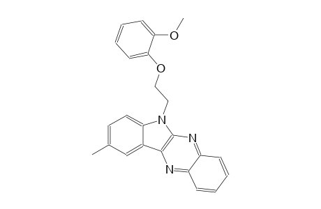 6H-indolo[2,3-b]quinoxaline, 6-[2-(2-methoxyphenoxy)ethyl]-9-methyl-