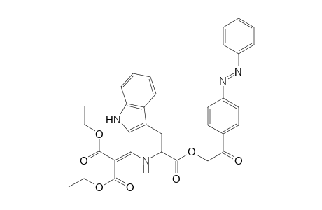 [4'-(Phenylazo)phenacyl] N-{[2,2-bis(ethoxycarbonyl)vinylamino][2'-(3'-indolylethyl}carboxylate