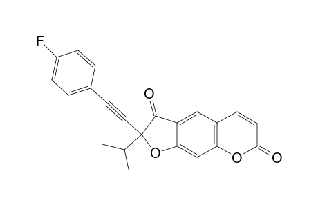 2-isopropyl-2-[(4-fluorophenyl)ethynyl]-2H-furo[3,2-g]chromene-3,7-dione