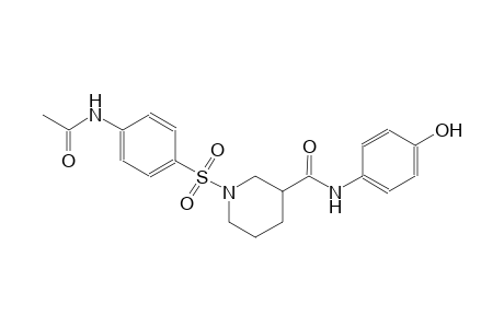 3-piperidinecarboxamide, 1-[[4-(acetylamino)phenyl]sulfonyl]-N-(4-hydroxyphenyl)-