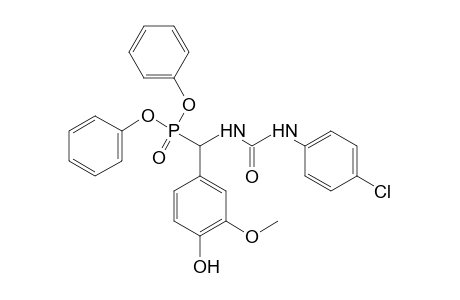 1-(p-chlorophenyl)-3-(alpha-phosphonovanillyl)urea, diphenyl ester