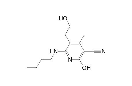 2-Butylamino-3-(.beta.-hydroxyethyl)-4-methyl-5-cyano-6-hydroxypyridine