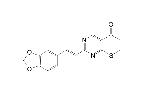 1-[2'-(Benzo[d]-(1,3)-dioxol-5''-yl)vinyl]-6-methyl-4-(methylthio)-ethanone