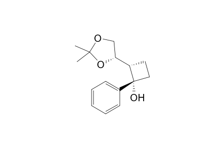 (1S,2S)-2-[(4S)-2,2-Dimethyl-1,3-dioxolan-4-yl]-1-phenylcyclobutanol