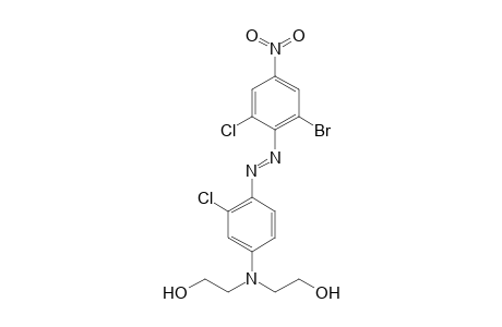 2,2'-(4-((2-bromo-6-chloro-4-nitrophenyl)azo)-3-chlorophenyl)imino)dieth anol