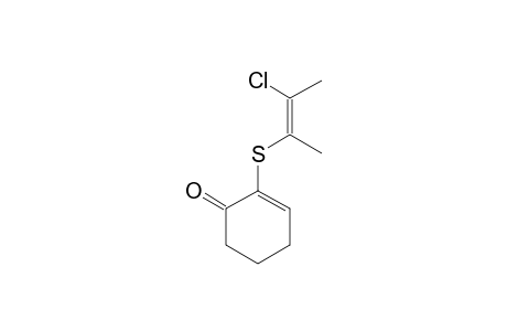 E-2-(2'-CHLORO-1'-METHYL-1'-PROPENYL-THIO)-2-CYCLOHEXENONE