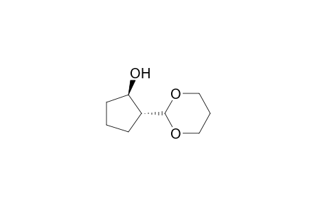 Cyclopentanol, 2-(1,3-dioxan-2-yl)-, trans-