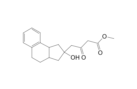 (2SR,3aRS,9bSR)-2-(3-Methoxycarbonyl-2-oxopropyl)-1,3,3a,4,5,9b-hexahydro-2H-benz[e]inden-2-ol