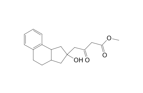 (2SR,3aRS,9bSR)-2-(3-Methoxycarbonyl-2-oxopropyl)-1,3,3a,4,5,9b-hexahydro-2H-benz[e]inden-2-ol