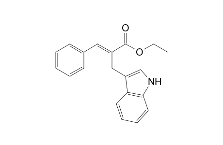 Ethyl 2-(3-indolylmethyl)-3-phenyl-(E)-2-propenoate