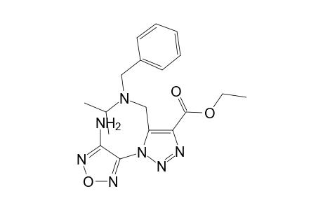 Ethyl 1-(4-amino-1,2,5-oxadiazol-3-yl)-5-{[benzyl(propan-2-yl)amino]methyl}-1H-1,2,3-triazole-4-carboxylate