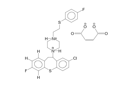 2-CHLORO-7-FLUORO-11-{4-[2-(4-FLUOROPHENYLTHIOETHYL)]PIPERAZINO}-10,11-DIHYDRODIBENZO[B,F]THIEPIN MALEATE