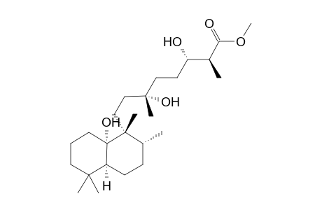 (2S,3S,6R)-8-[(1R,2R,4aS,8aS)-8a-hydroxy-1,2,5,5-tetramethyl-3,4,4a,6,7,8-hexahydro-2H-naphthalen-1-yl]-3,6-dihydroxy-2,6-dimethyloctanoic acid methyl ester