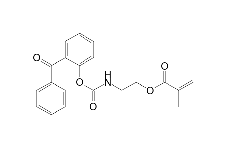 2-Propenoic acid, 2-methyl-, 2-[[(2-benzoylphenoxy)carbonyl]amino]ethyl ester