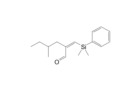 (2Z)-2-[[dimethyl(phenyl)silyl]methylene]-4-methyl-hexanal