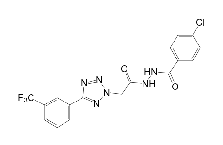 1-(p-chlorobenzoyl)-2-{[5-(alpha,alpha,alpha-trifluoro-m-tolyl)-2H-tetrazole-2-yl]acetyl}hydrazine