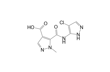 1H-pyrazole-4-carboxylic acid, 5-[[(4-chloro-1H-pyrazol-5-yl)amino]carbonyl]-1-methyl-